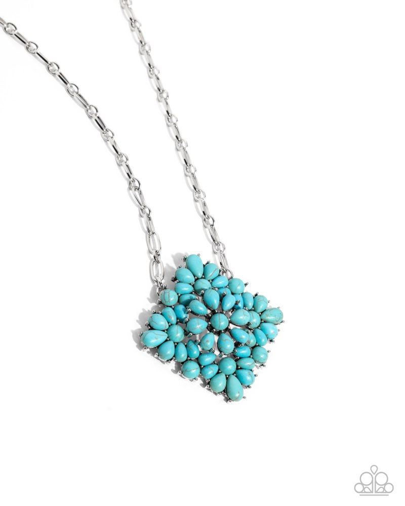 Stony Strength Blue Necklace