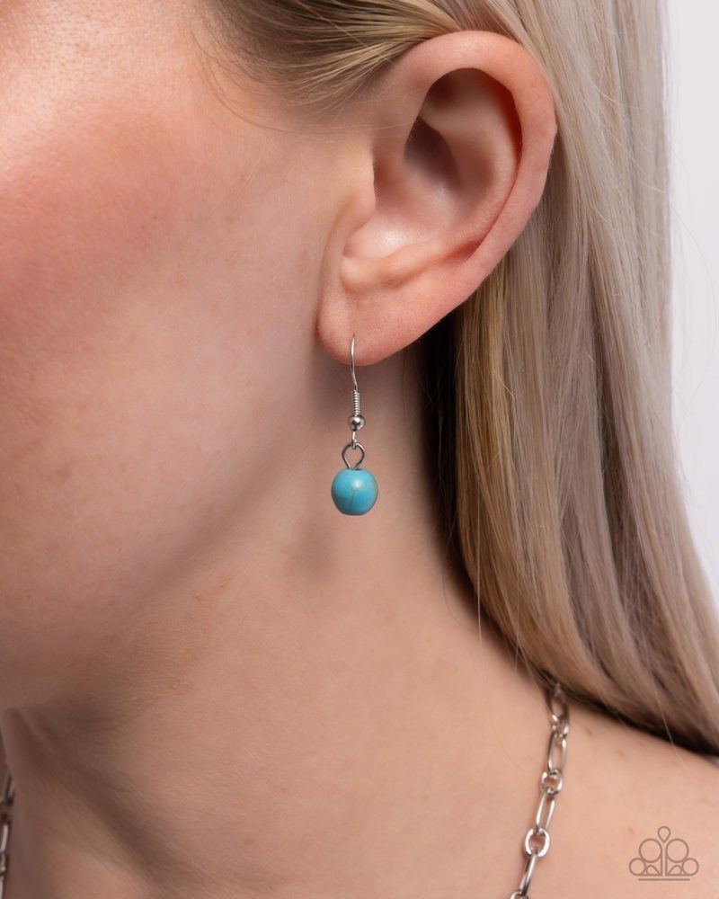 Stony Strength Blue Necklace