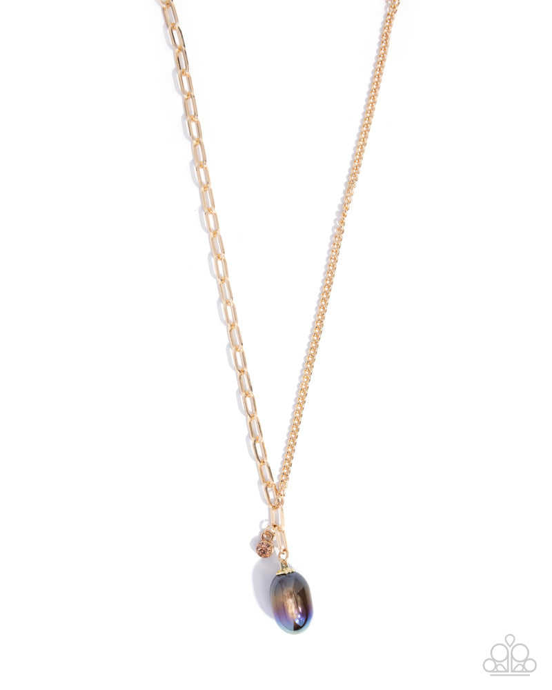 Polished Passage Brown Necklace