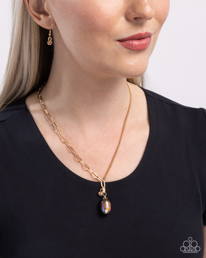 Polished Passage Brown Necklace