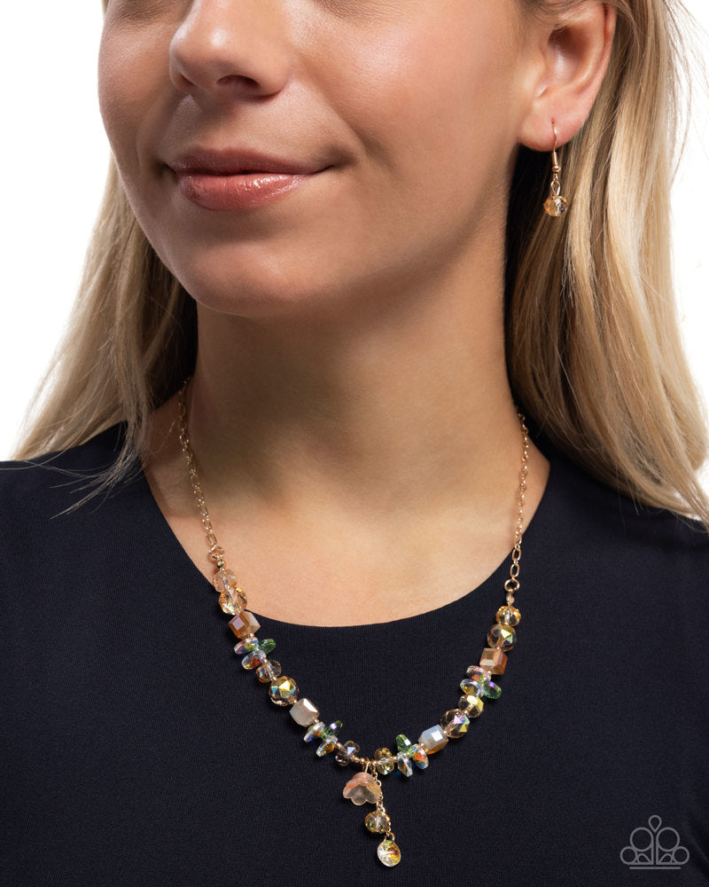 Tasteful Tulip Orange Necklace