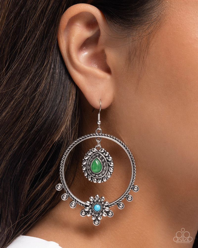 Neutral Nuance Green Earrings