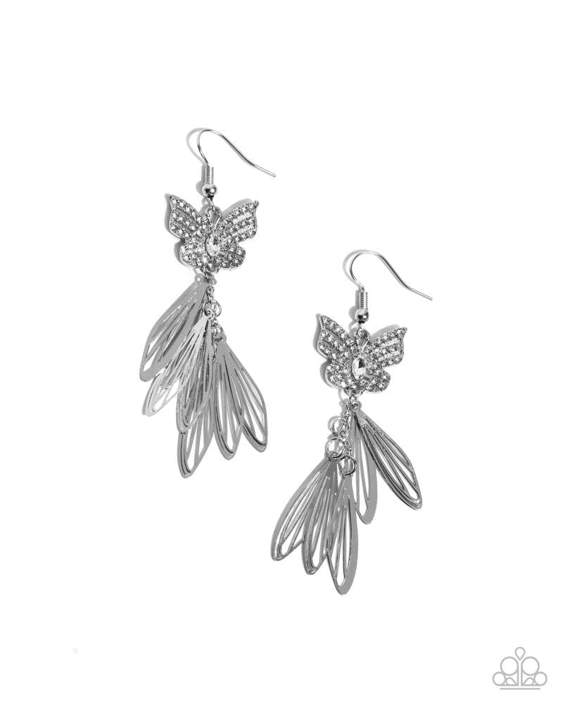 Fairy Dust White Earrings