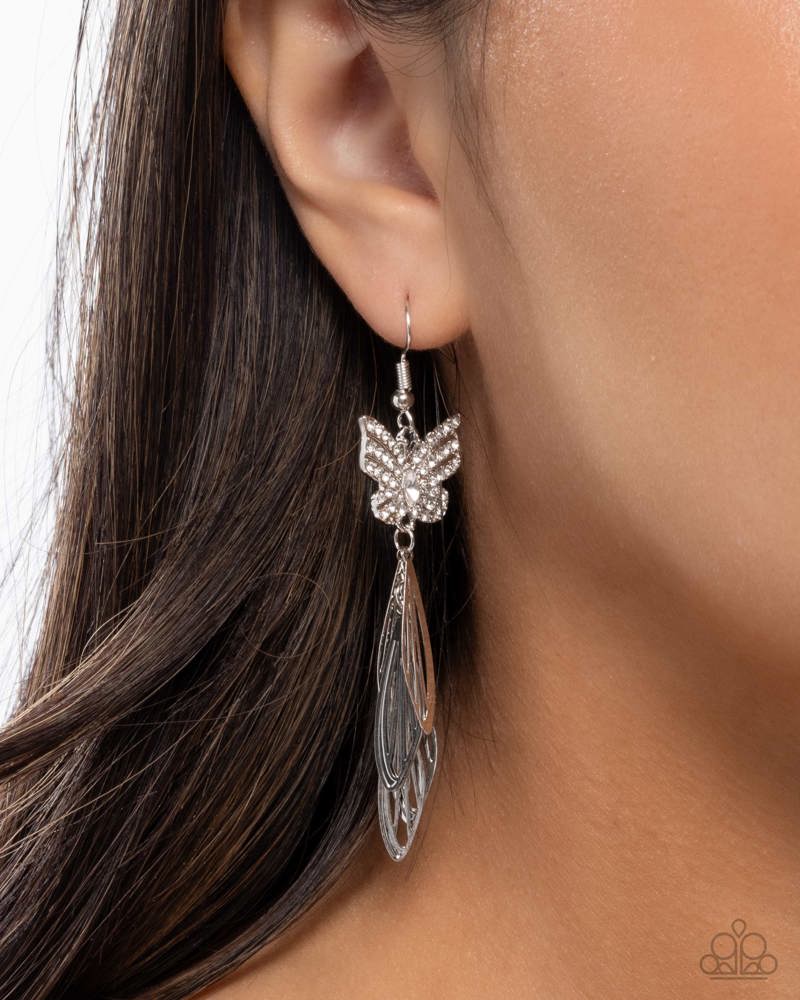 Fairy Dust White Earrings