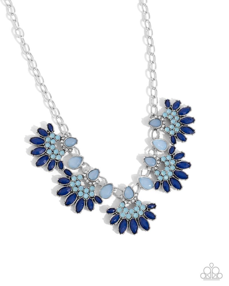 Flawless Fringe Blue Necklace