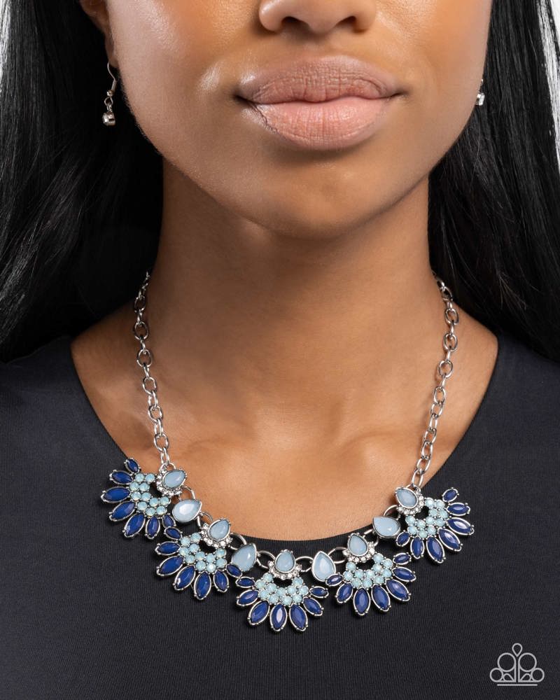 Flawless Fringe Blue Necklace