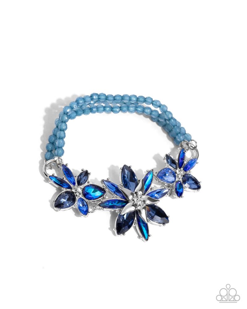 Floral Factor Blue Bracelet