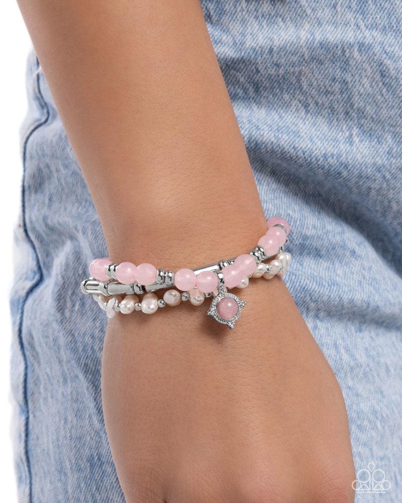 Testing the Waters Pink Bracelet