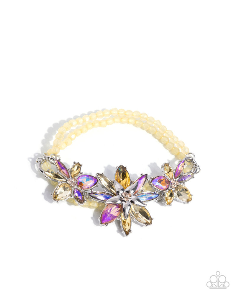 Floral Factor Yellow Bracelet