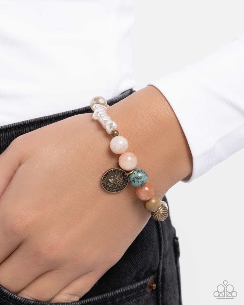 Chic Currency Orange Bracelet