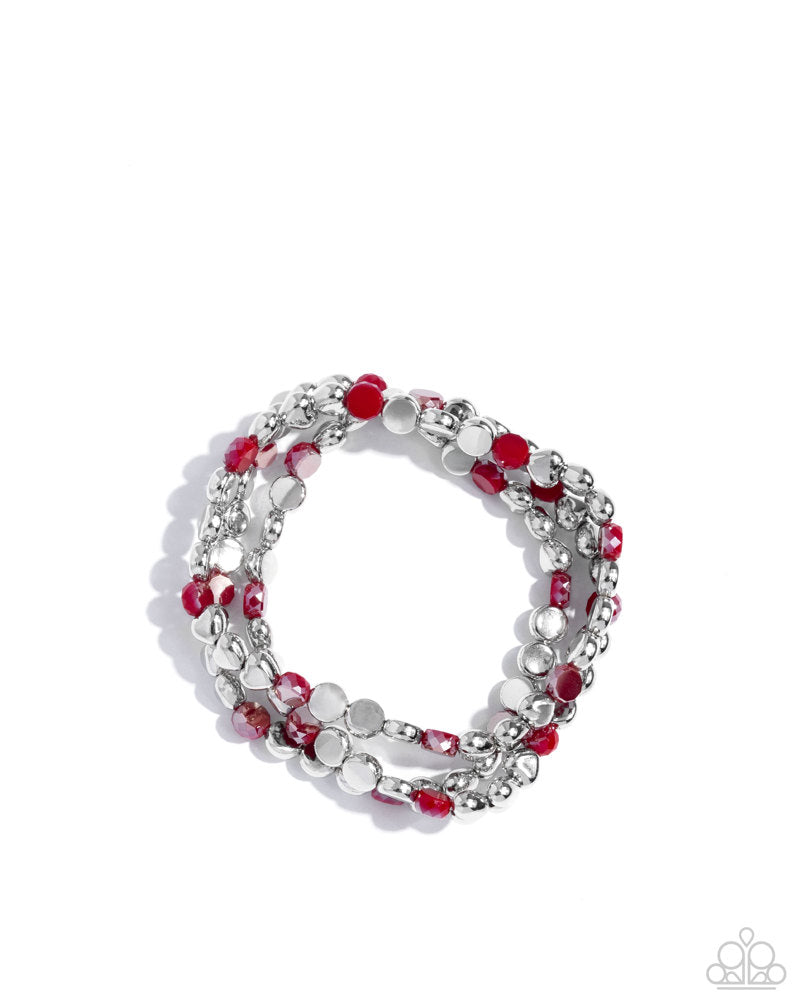 Instant Shimmer Red Bracelet
