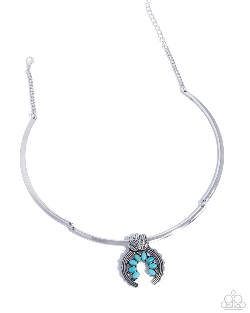 Smoldering Stones Blue Necklace