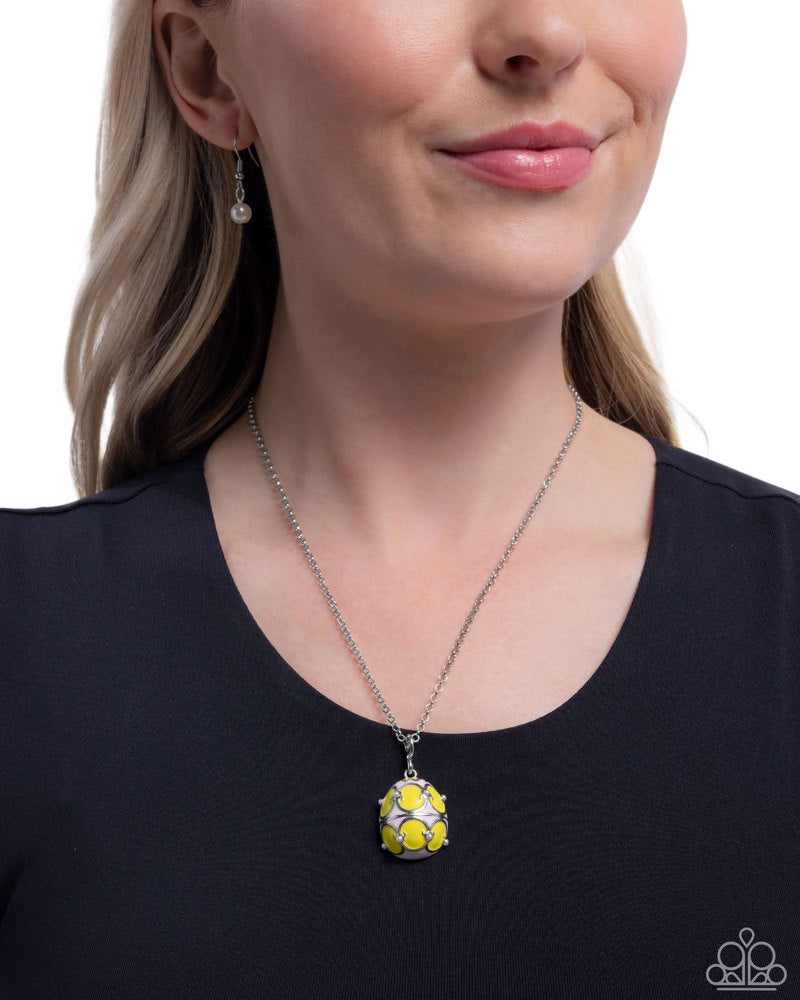 Elevated Easter Yellow Necklace