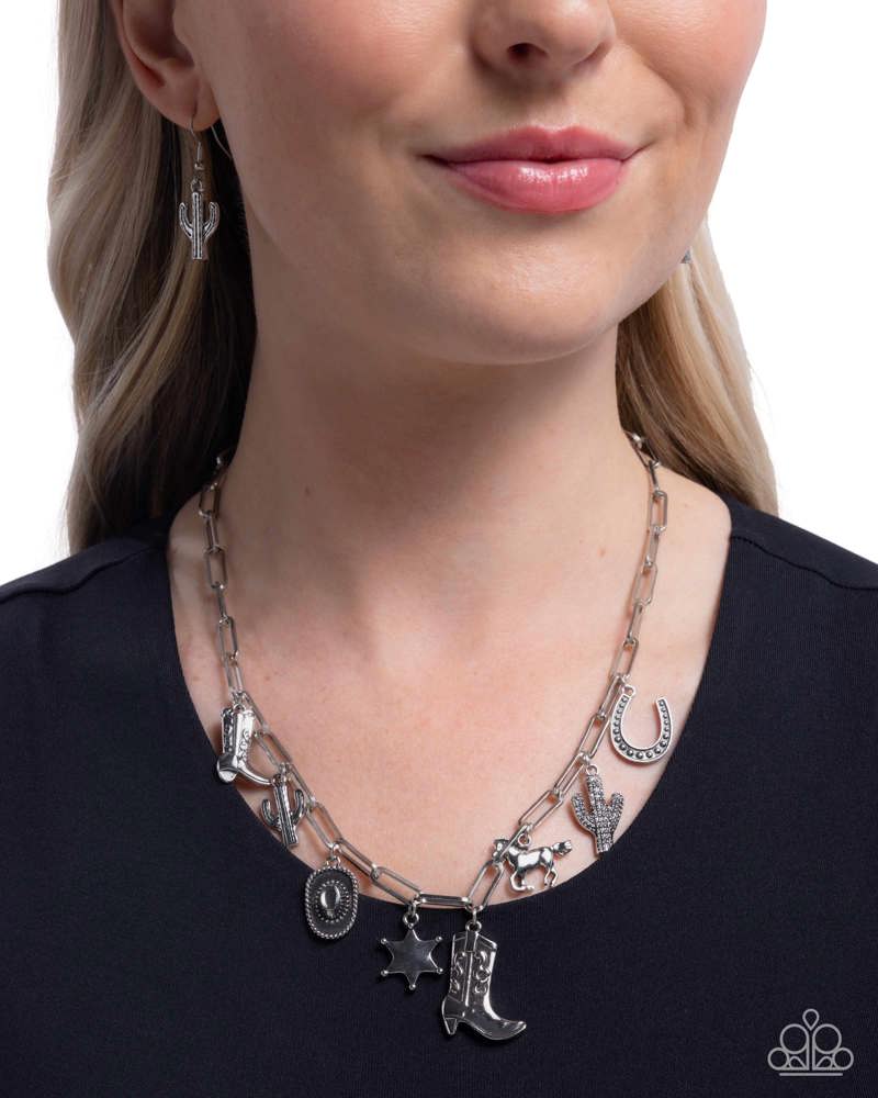 Hoedown Throwdown Silver Necklace