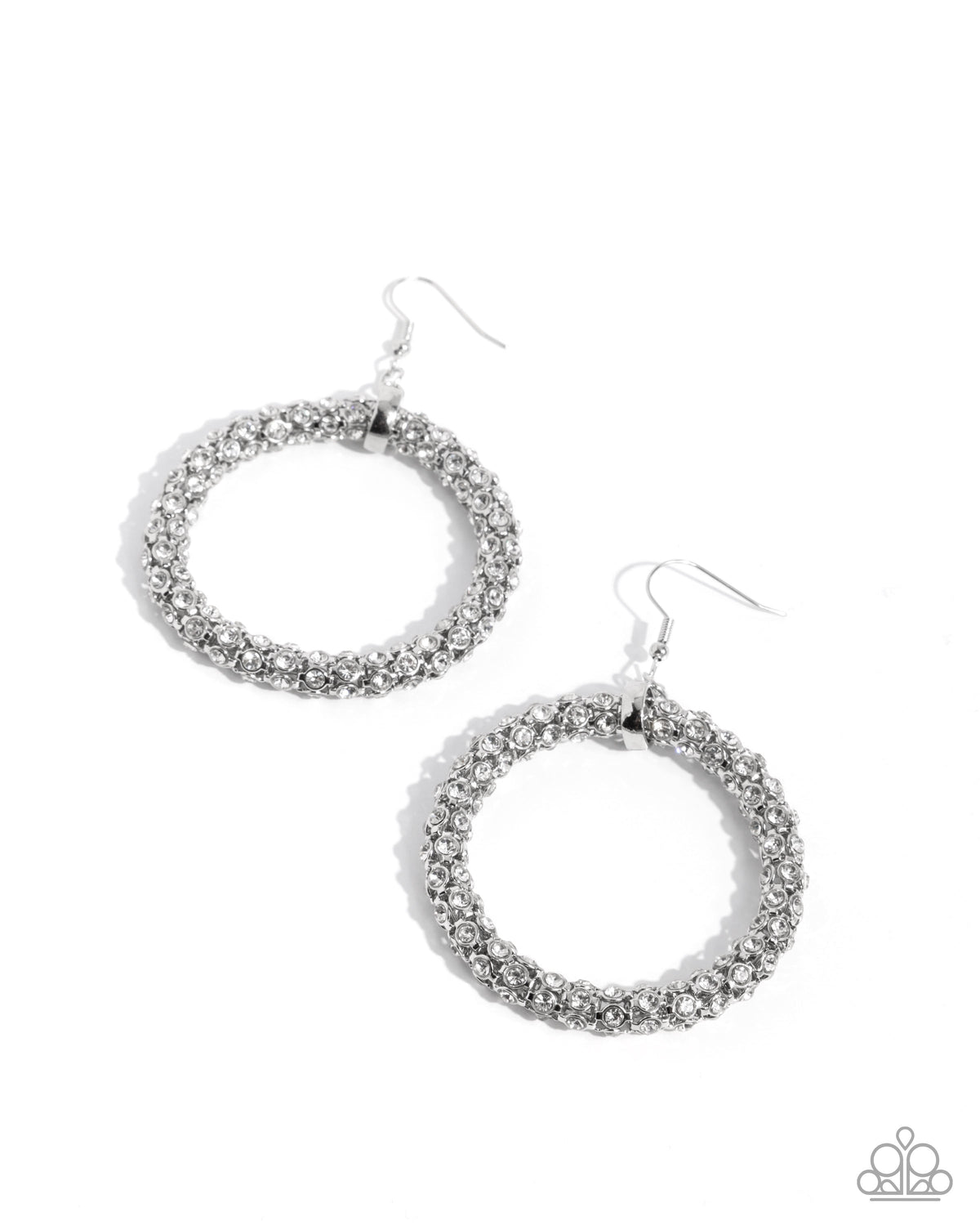 Breathtaking Beacon White Earrings