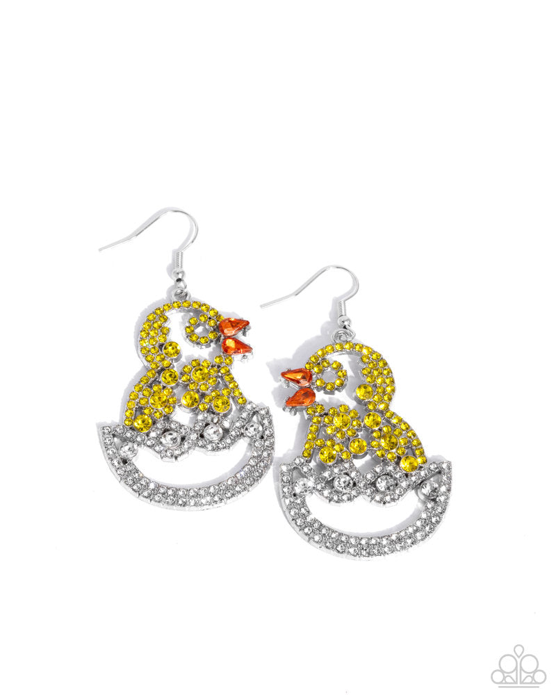 Chick Couture Yellow Earrings