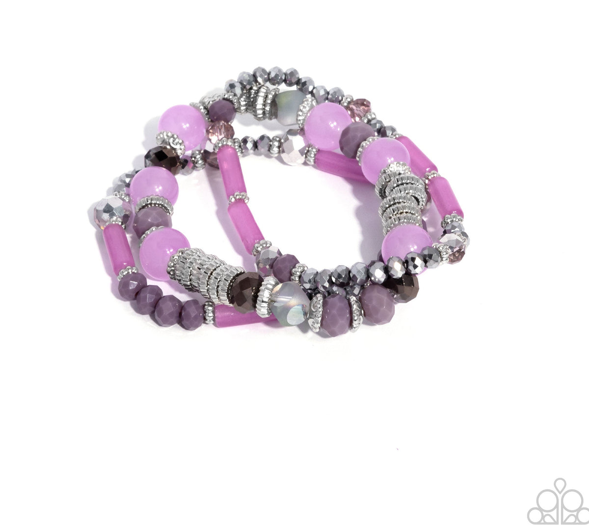 Colorful Conversation Purple Bracelet
