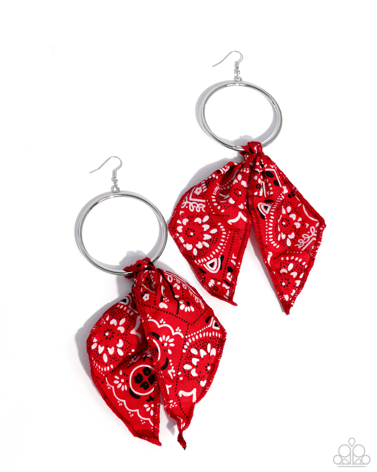 Bandana Belleza Red Earrings