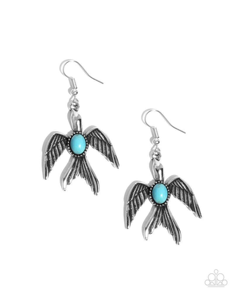 Soaring Stones Blue Earrings