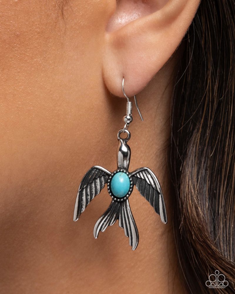 Soaring Stones Blue Earrings