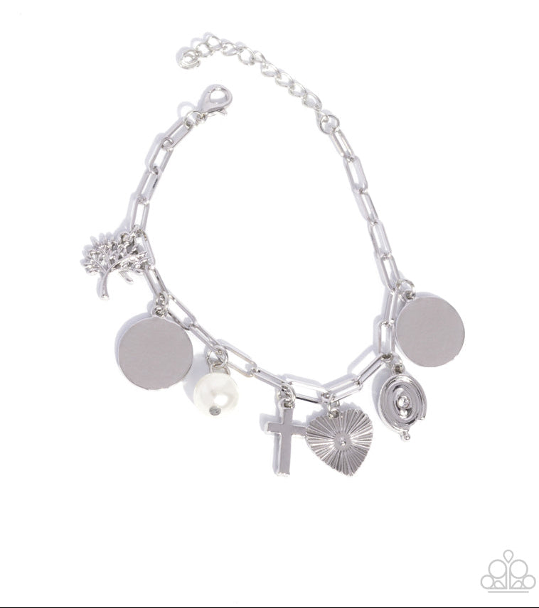 Charm Commitment White Bracelet