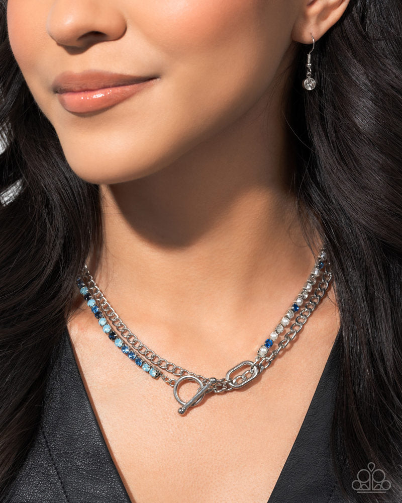Mismatched Makeover Blue Necklace