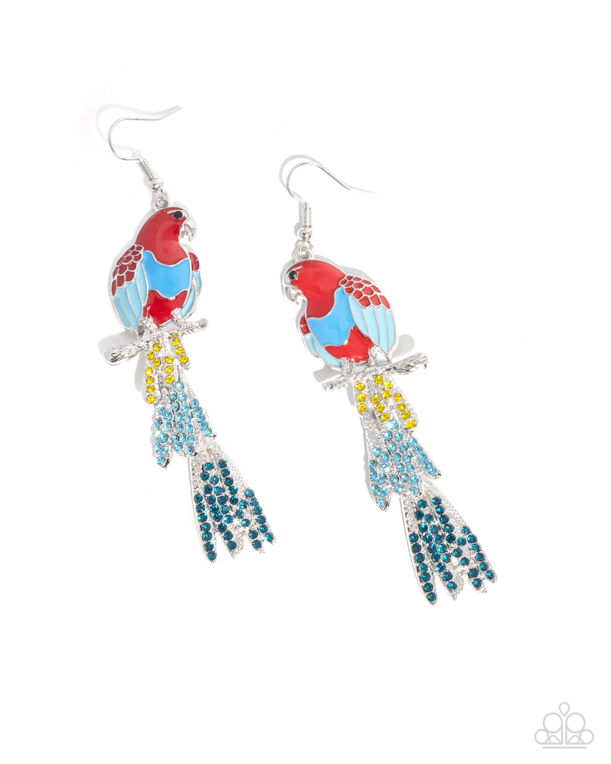 Parrot Pull Red Earrings
