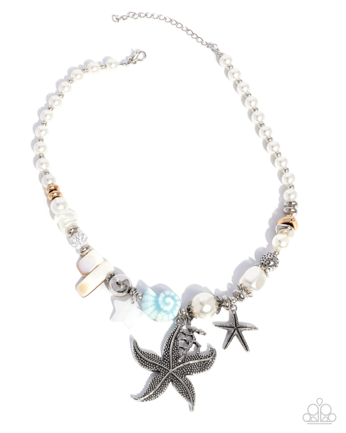 Coastal Cameo Blue Necklace