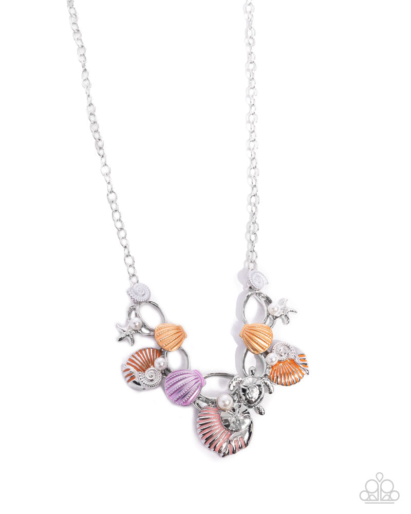 Oceanic Octave Orange Necklace