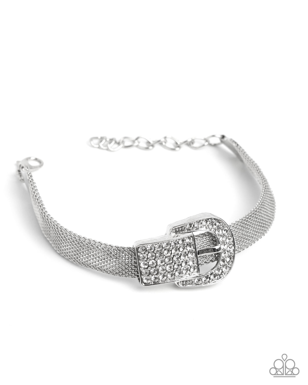 Boldly Buckled White Bracelet