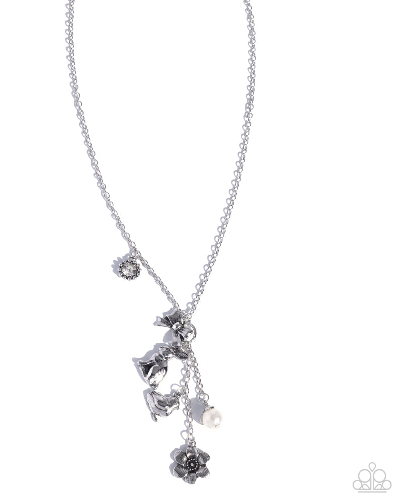 Easter Enthusiast White Necklace