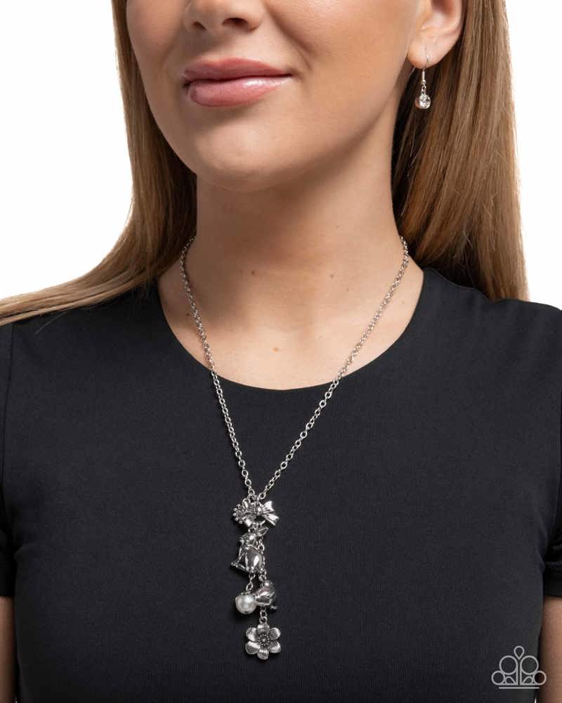 Easter Enthusiast White Necklace