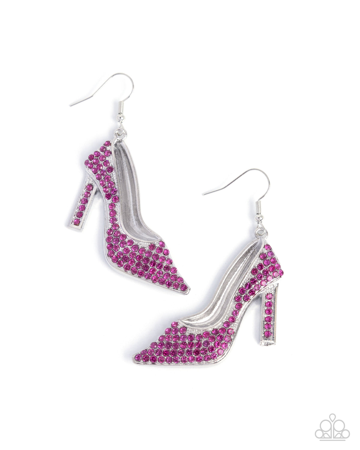 Wedding Shoes Pink Earrings