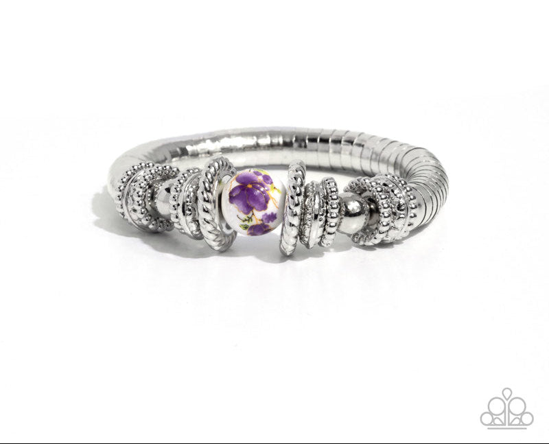 Ceramic Combo Purple Bracelet