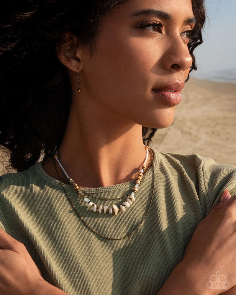 Eclectic Effort Brass Necklace