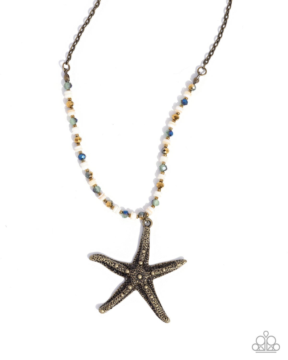 Starfish Symphony Brass Necklace