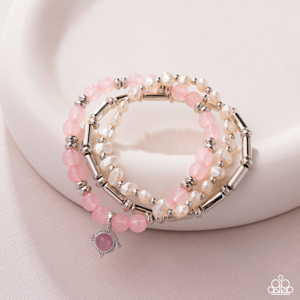 Testing the Waters Pink Bracelet