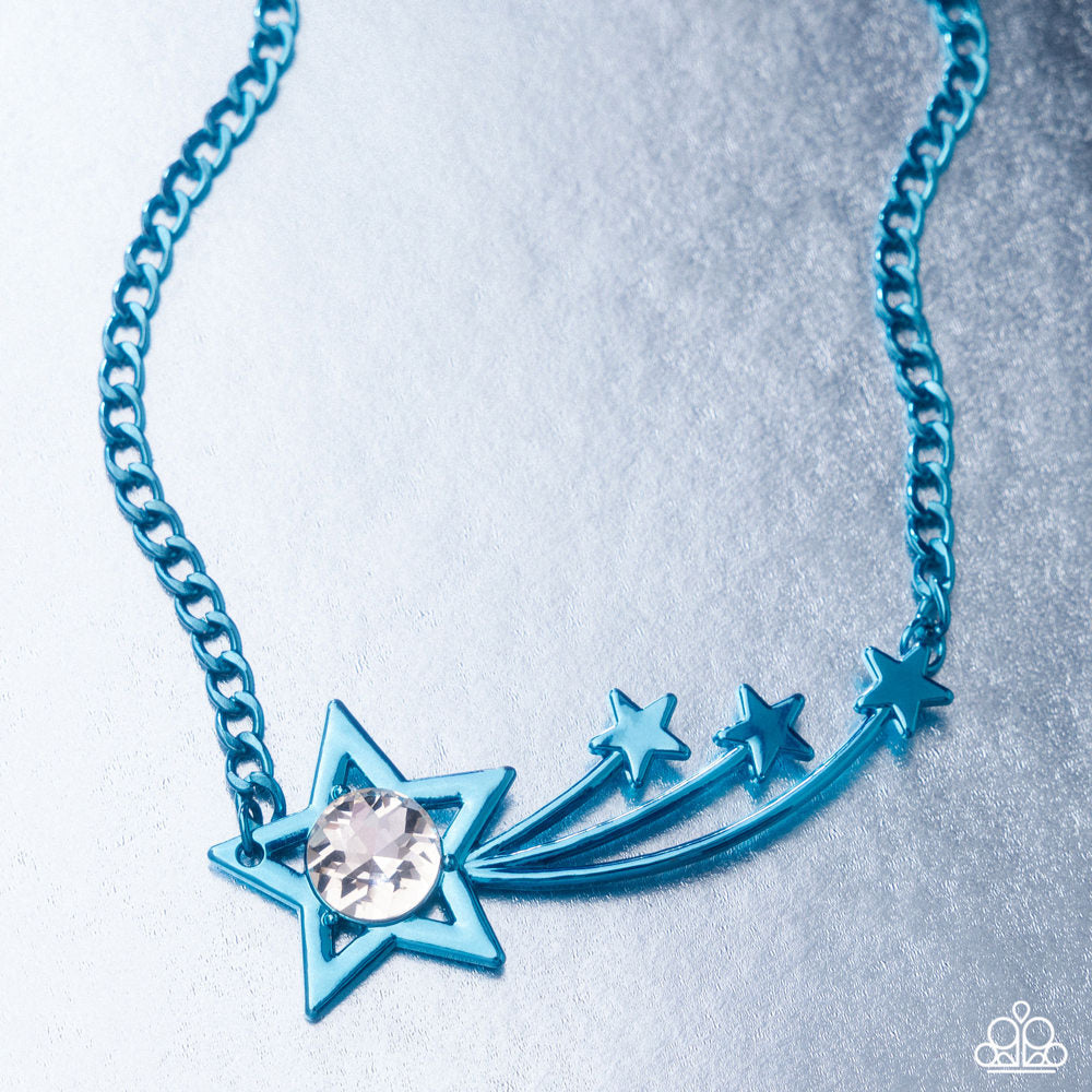 Meteor Moment Blue Necklace