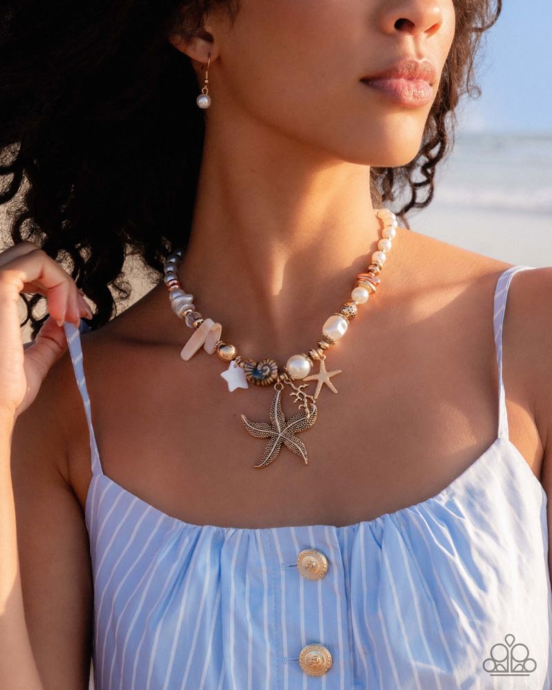Coastal Cameo Multi Necklace
