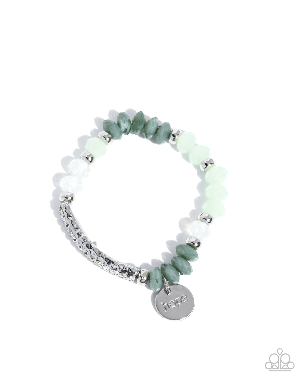 Handcrafted Hope Green Bracelet