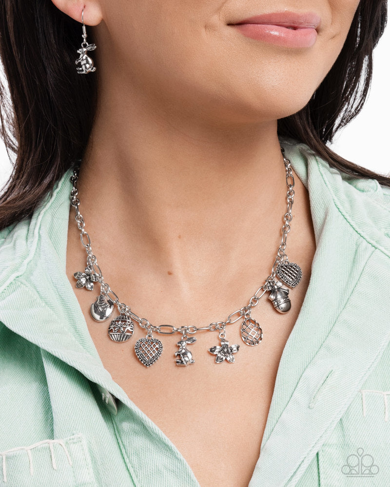 Eclectic Easter Silver Necklace