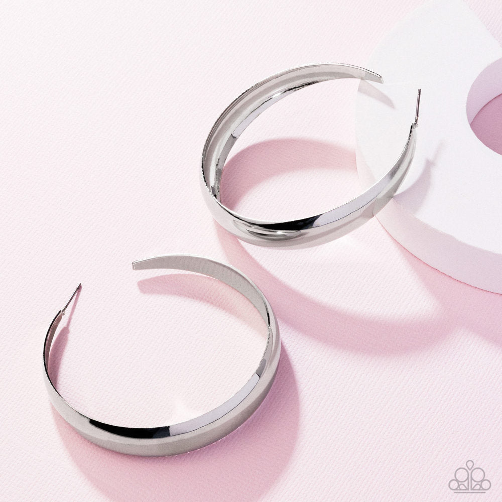 Gravity Generosity Silver Hoops