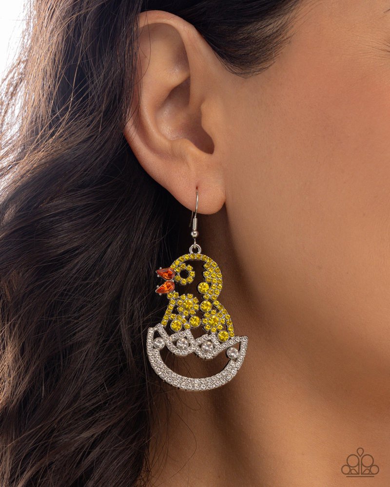 Chick Couture Yellow Earrings