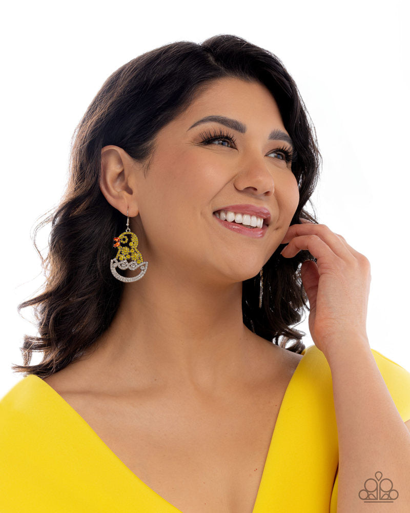 Chick Couture Yellow Earrings