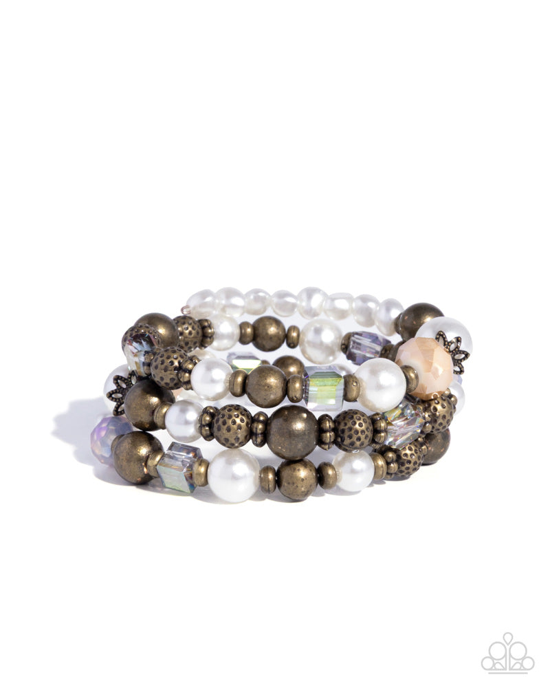 Devoted Dragonfly Brass Coil Bracelet