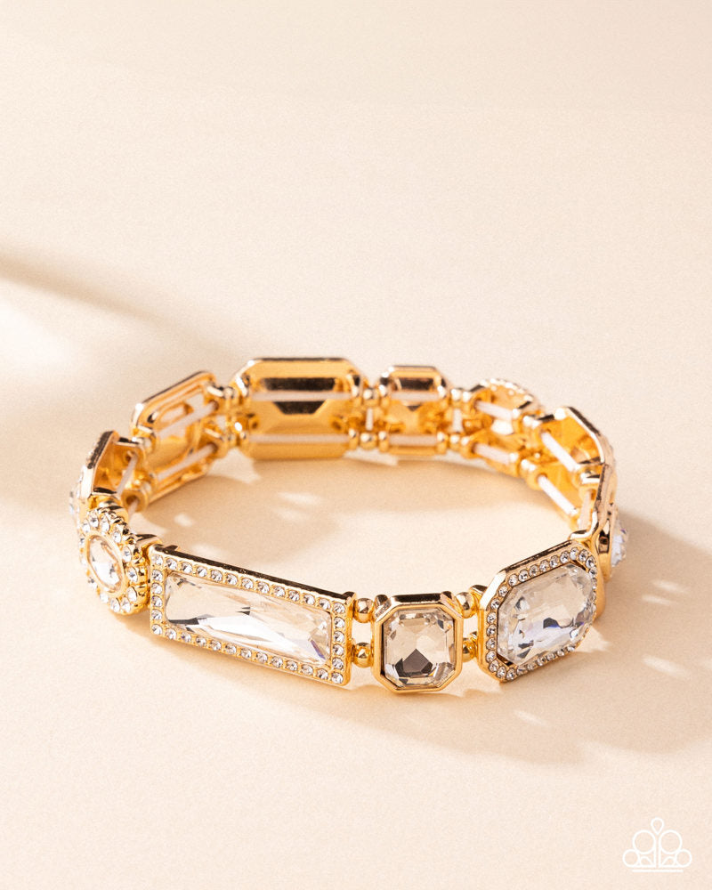 Striking Shimmer Gold Bracelet