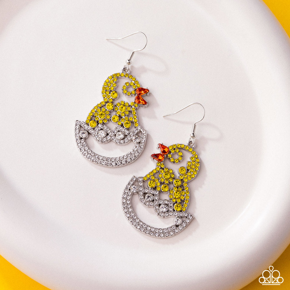 Chick Couture Yellow Earrings