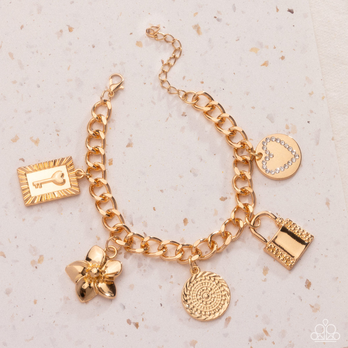 Monochromatic Mayhem Gold Bracelet
