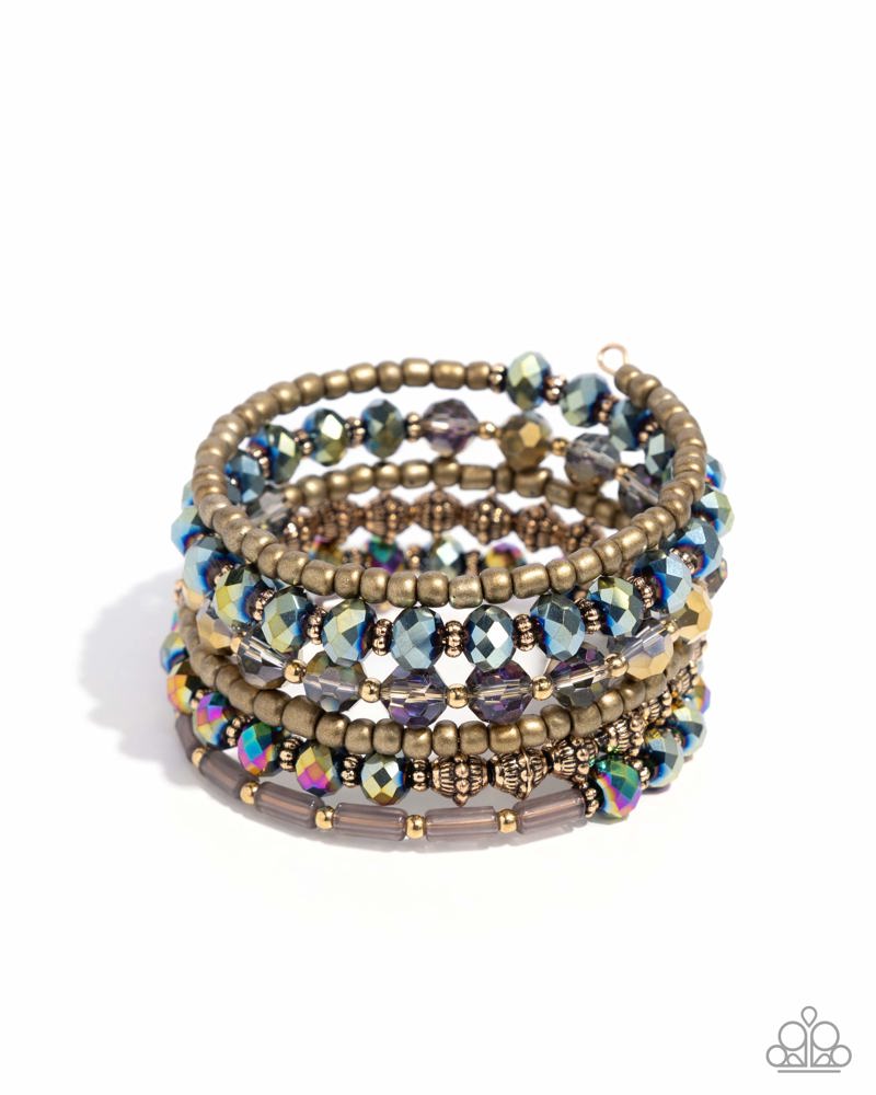 Stacked Surprise Multi Coil Bracelet