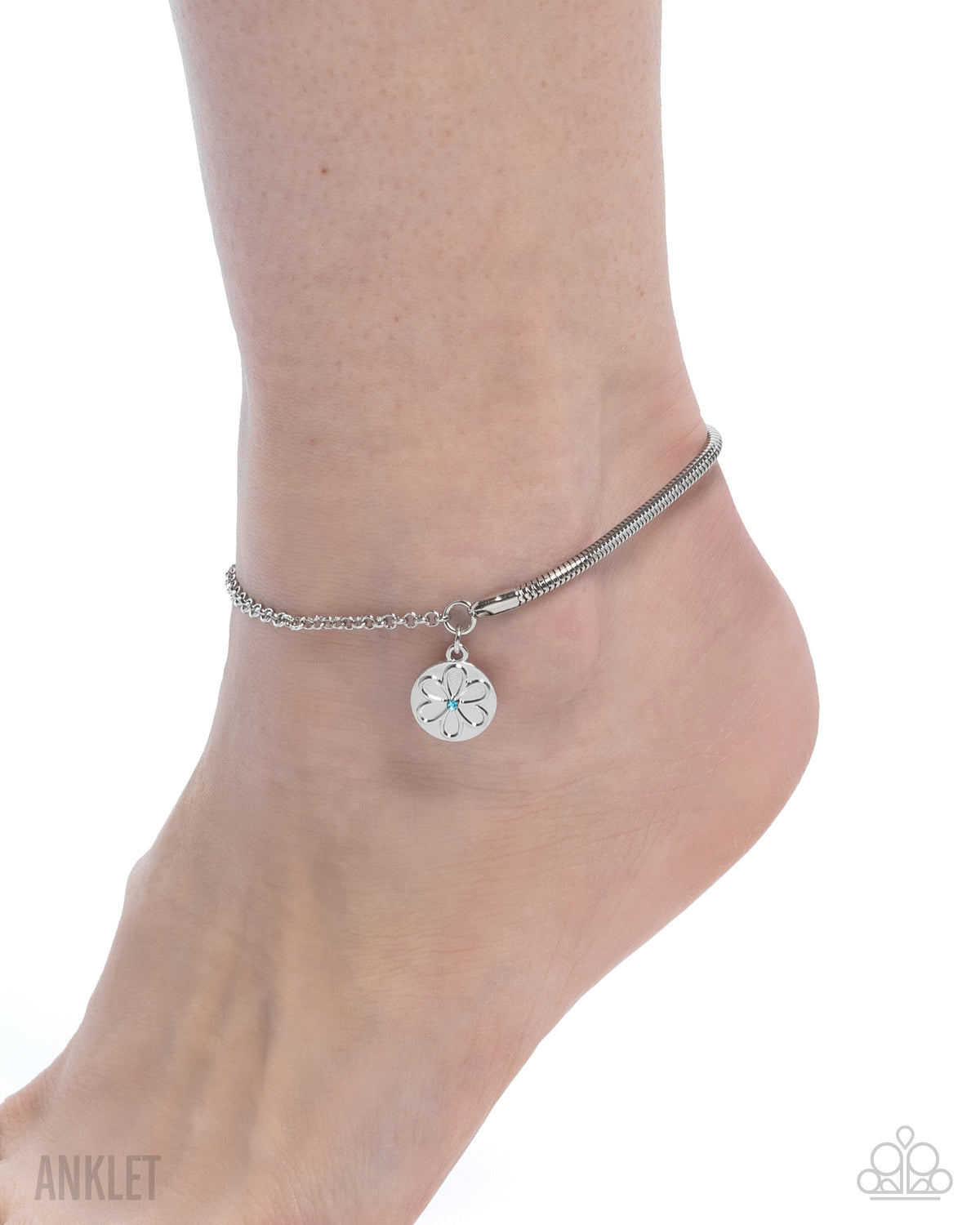 Glistening Growth Blue Anklet